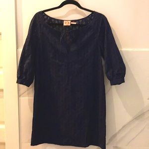 Juicy Couture Navy Eyelet Swim Cover Up Dress M